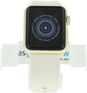 Apple Watch Sport (Gen. 1) 38mm aluminio dorado con pulsera deportiva blanco aluminio dorado - Reacondicionado: muy bueno   30 meses de garantía