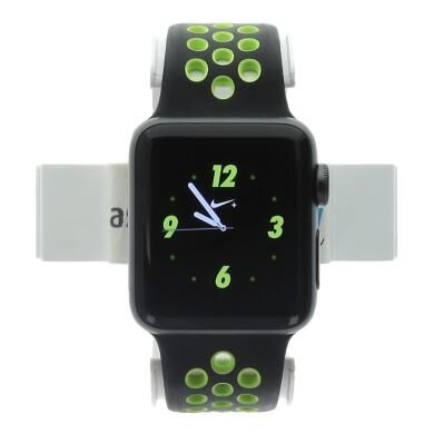 Apple Watch Series 2 aluminio gris oscuro 38mm con Nike+ pulsera deportiva negro/volt aluminio gris oscuro - Reacondicionado: muy bueno   30 meses de