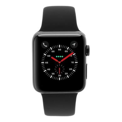 Apple Watch Series 3 acero inoxidable negro 42mm con pulsera deportiva negro (GPS + Cellular) edehlstahl negro - Reacondicionado: como nuevo   30