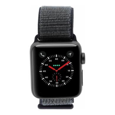 Apple Watch Series 3 aluminio spacegrey 38mm con Nike+ pulsera deportiva Loop gris/azul (GPS + Cellular) aluminio gris espacial - Reacondicionado: