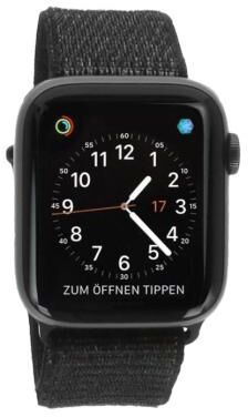 Apple Watch Series 4 aluminio gris 44mm con pulsera deportiva Loop negro (GPS) aluminio gris - Reacondicionado: muy bueno   30 meses de garantía