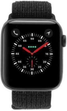 Apple Watch Series 4 Nike+ aluminio gris 44mm con pulsera deportiva Loop negro (GPS + Cellular) aluminio gris - Reacondicionado: como nuevo   30 meses