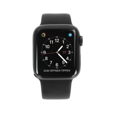 Apple Watch Series 4 aluminio gris 40mm con pulsera deportiva negro (GPS+Cellular) aluminio gris - Reacondicionado: muy bueno   30 meses de garantía