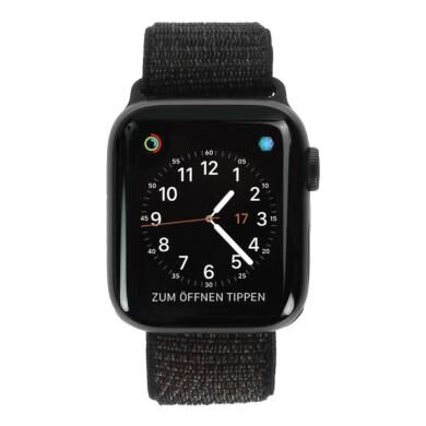 Apple Watch Series 4 aluminio gris 40mm con pulsera deportiva Loop negro (GPS+Cellular) aluminio gris - Reacondicionado: buen estado   30 meses de