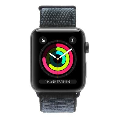 Apple Watch Series 3 aluminio gris 42mm con Nike+ pulsera deportiva Loop negro medianoche (GPS + Cellular) negro medianoche - Reacondicionado: muy
