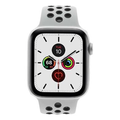 Apple Watch Series 5 Nike+ aluminio plateado 44mm con pulsera deportiva platinum/negro (GPS + Cellular) plateado - Reacondicionado: como nuevo   30
