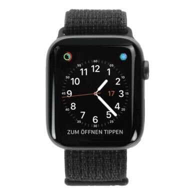 Apple Watch Series 4 Nike+ aluminio gris 44mm con pulsera deportiva Loop negro (GPS) gris - Reacondicionado: muy bueno   30 meses de garantía   Envío