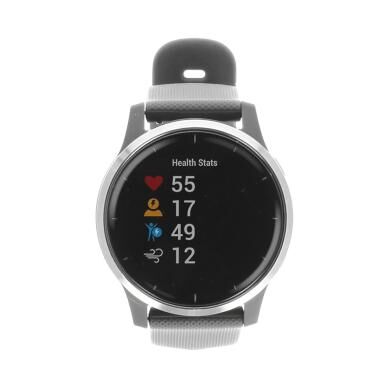 Garmin Vivoactive 4 acero inoxidable gris 44mm con pulsera de silicona gris - Reacondicionado: muy bueno   30 meses de garantía   Envío gratuito