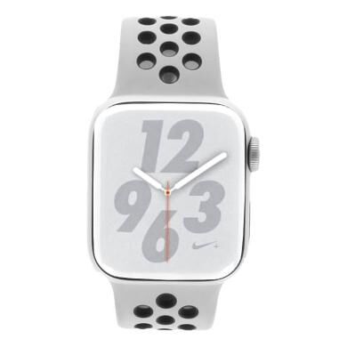Apple Watch Series 4 Nike+ aluminio plateado 40mm con pulsera deportiva platinum/negro (GPS) plateado - Reacondicionado: buen estado   30 meses de