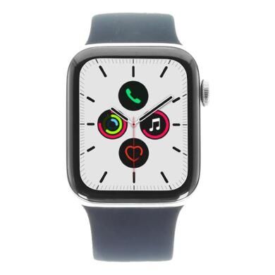 Apple Watch Series 5 acero inoxidable plateado 44mm con pulsera deportiva Loop alaska azul (GPS + Cellular) plateado - Reacondicionado: muy bueno   30