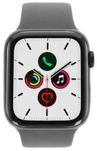 Apple Watch Series 5 acero inoxidable negro 44mm con pulsera deportiva verde pino (GPS + Cellular) negro - Reacondicionado: muy bueno   30 meses de