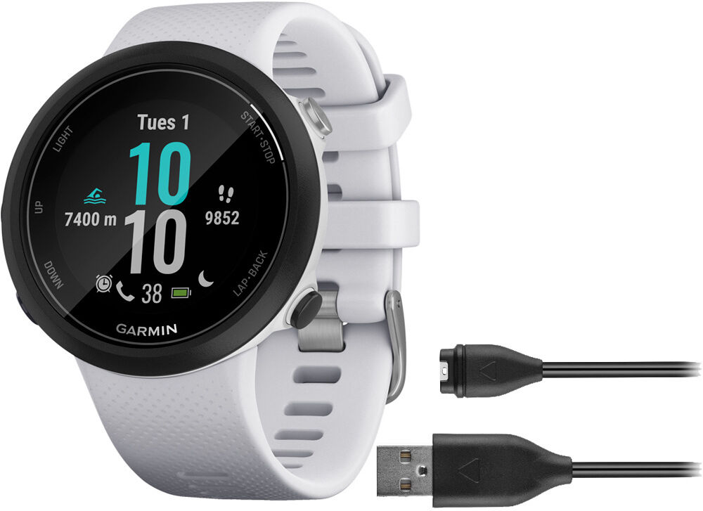 Garmin Pulsómetros con gps swim 2 blanco