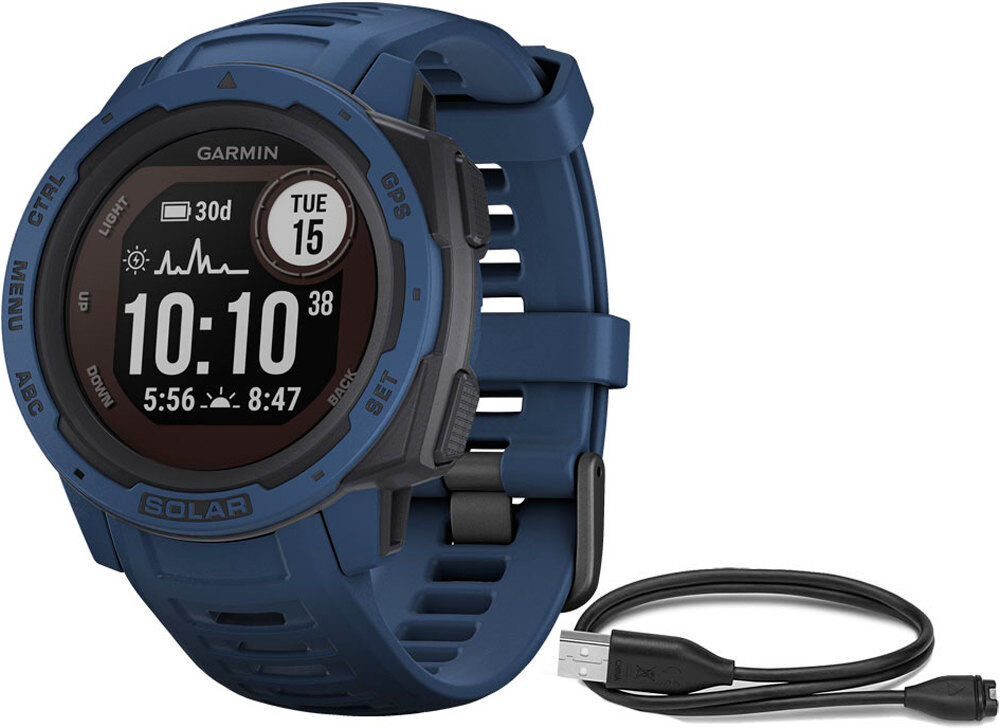 Garmin Pulsómetros con gps instinct solar azul