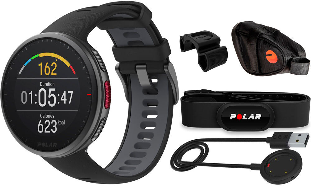 Polar Pulsómetros con gps polar vantage v2 blk m/l cycling bundle