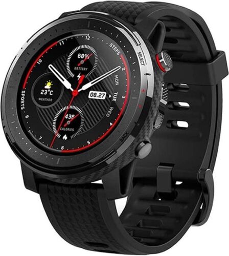 AMAZFIT Smartwatch AMAZFIT Stratos 3 Negro