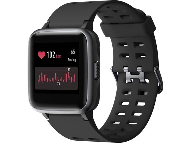 SHANASI Smartwatch SHANASI S25 (Bluetooth - Monitor Cardíaco - Monitor de Sueño - Negro)