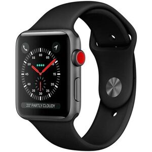 Apple Watch Series 3 (2017)   38 mm   Alumiini   GPS + Cellular   harmaa   Urheiluranneke musta