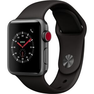 Apple Watch Series 3 (2017)   38 mm   Alumiini   GPS   harmaa   harmaa   Urheiluranneke harmaa