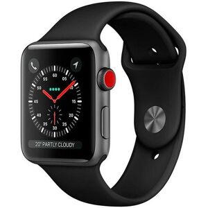 Apple Watch Series 3 (2017)   38 mm   Alumiini   GPS   harmaa   Urheiluranneke musta