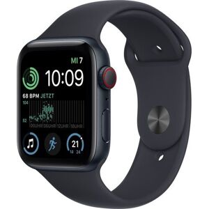 Apple Watch SE 44 mm (2022)   GPS + Cellular   Midnight   Urheiluranneke Midnight M/L