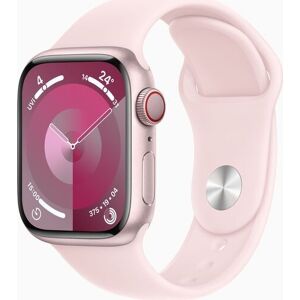 Apple Watch Series 9 Alumiini 41 mm (2023)   GPS + Cellular   rosé   Urheiluranneke vaaleanpunainen S/M