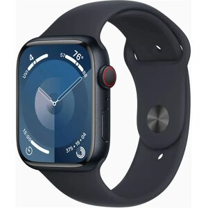 Apple Watch Series 9 GPS + Cellular keskiyönsininen alumiinikuori 45mm Midnight Sport-ranneke - koko M/L MRMD3KS/A  - unisex