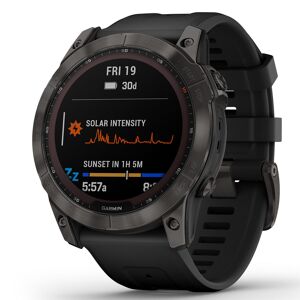 Garmin Fenix 7X Sapphire Solar, Hiilenharmaa DLC-titaani ja musta hihna 010-02541-11