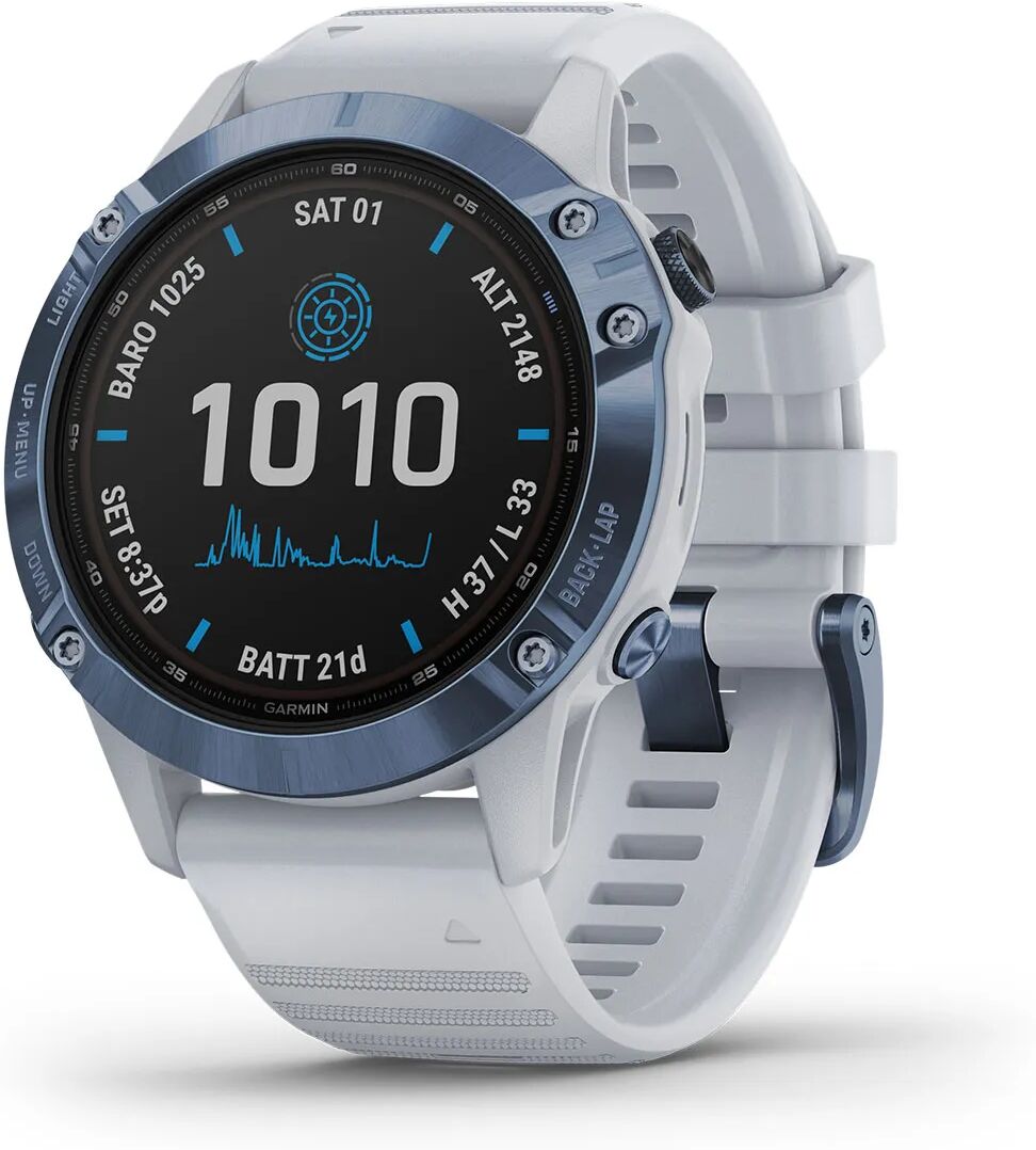 Garmin Fenix 6 Pro Solar Cobalt Blue with Whitestone älykello 010-02410-19  - unisex