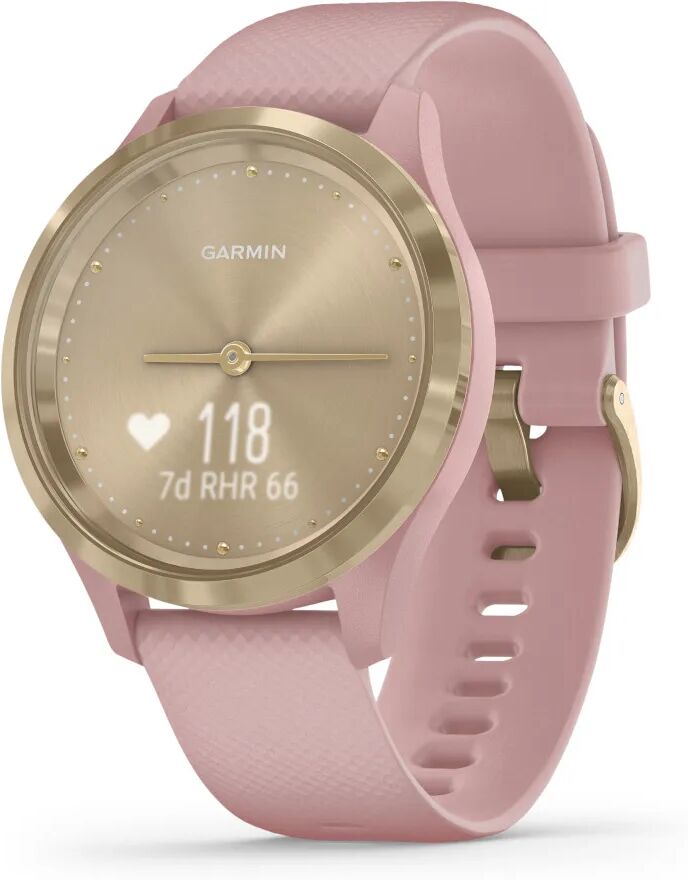 Garmin Vivomove 3S Dust Rose Silicone and Light Gold hybridiälykello 010-02238-01