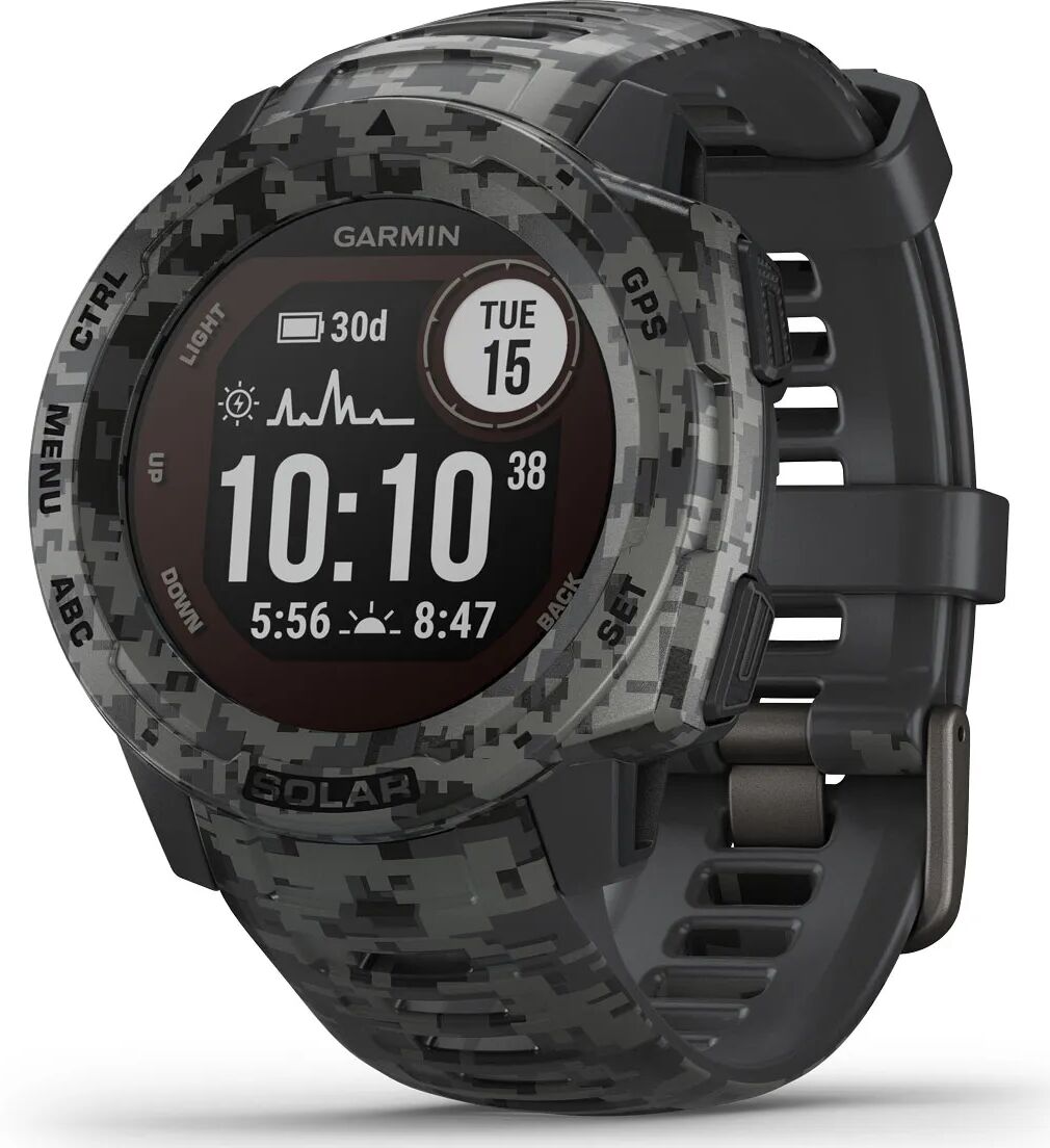 Garmin Instinct Solar Graphite Camo älykello 010-02293-05  - unisex