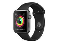 APPLE Watch Series 3 GPS 38mm Space Grey Aluminium Case with Black Sport Band