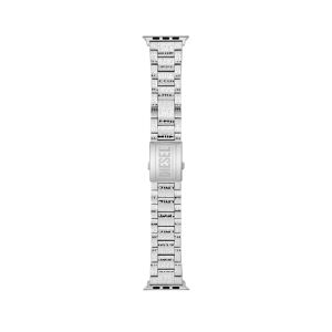 Diesel - Bracelet de montre en acier inoxydable pour l'Apple Watch, 42mm, 44mm, et 45mm. - Accessoires Smartwatches - Mixte - Gris argenté UNI - Publicité