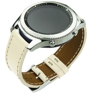 Noreve Bracelet en cuir pour montre connectee - 22 mm Blanc escumo