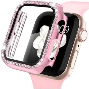 Protection Apple Watch - Coque - Ecran Protecteur   Verre Trempé - Rose 40mm - Publicité