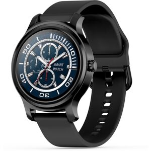 Montre Connectee Android iOS Smartwatch 1.3 Pouce IP65 Cardio Cuir Noir YONIS - Neuf