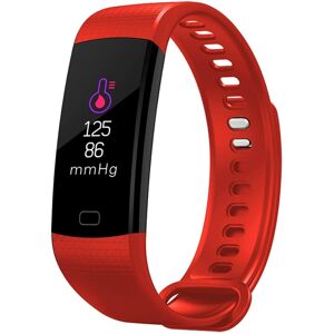 Montre Connectee Android iOs Bracelet Cardio Smartwatch IP67 Podometre Rouge YONIS - Neuf