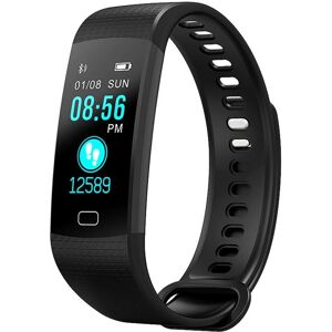 Montre Connectée Android iOs Bracelet Cardio Smartwatch IP67 Podomètre Noir YONIS - Neuf - Publicité