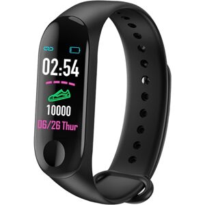 Bracelet Connecte Android iOs Montre Fitness 0.96 Pouce Bluetooth IP67 Noir YONIS - Neuf