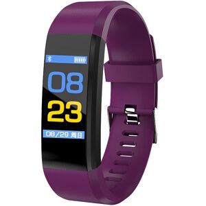 Montre Connectee Sport iOs Android Reveil Podometre Cardio Bluetooth SMS Violet YONIS - Neuf