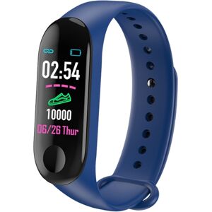 Bracelet Connecte Android iOs Montre Fitness 0.96 Pouce Bluetooth IP67 Bleu YONIS - Neuf