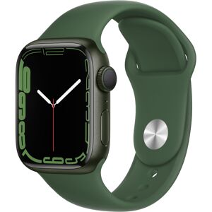 Apple Watch Series 7 (GPS) Boîtier en Aluminium Vert de 41 mm, Bracelet Sport - Reconditionné - Publicité