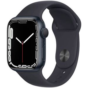 Apple Watch Series 7 (GPS) Boîtier en Aluminium Minuit de 41 mm, Bracelet Sport Minuit - Reconditionné - Publicité