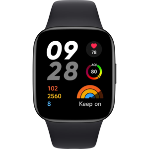 Xiaomi Redmi Watch 3 4,45 cm (1.75") AMOLED 42 mm Numérique 390 x 450 pixels Écran tactile Noir GPS (satellite) - Publicité