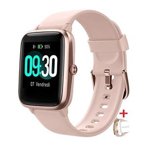 GENERIQUE Montre Connectée Femmes Homme Smartwatch Etanche 5ATM avec Podomètre GPS Moniteur de Sommeil Chronometre Cardio Fitness Tracker-Rose - Publicité