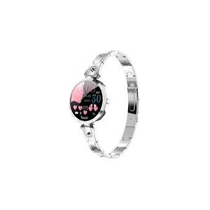 GENERIQUE Montre smart watch ak15 podomètre étanche surveillance du sommeil fitness bracelet femme - argent - Publicité