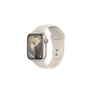Apple Series 9 GPS 41 mm Boîtier en Aluminium Starlight avec Bracelet de Sport Starlight - S/M - Publicité