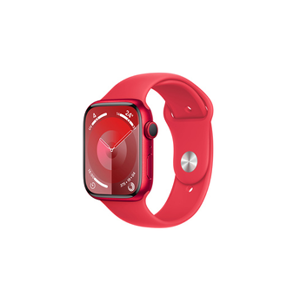 Apple Series 9 GPS 45 mm Boîtier en Aluminium (PRODUCT)RED avec Bracelet de Sport (PRODUCT)RED - M/L - Publicité