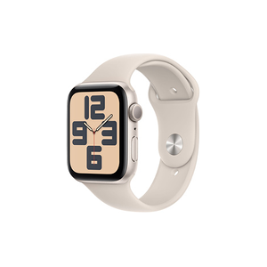 Apple SE GPS 44mm Boîtier en Aluminium Starlight avec Bracelet Sport Starlight - M/L - Publicité