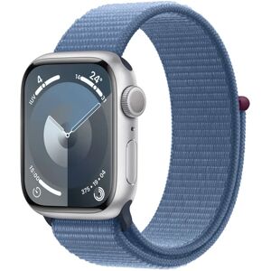 Apple Watch Series 9 GPS, boitier en aluminium de 41 mm avec boucle sport, Bleu - Neuf - Publicité