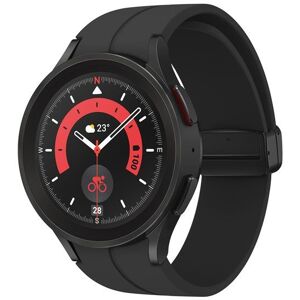 Samsung Galaxy Watch5 Pro - 45 Mm - Titane Noir - Montre Intelligente Avec Bracelet Sport - Affichage 1.4" - 16 Go - Nfc, Wi-Fi, Bluetooth - 46.5 G - Publicité